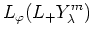 $\displaystyle L_\varphi (L_+Y_\lambda^m)$
